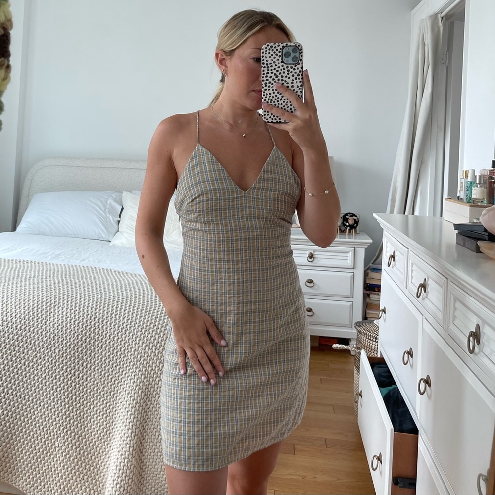 Gold&gray The East Order dress with tie back